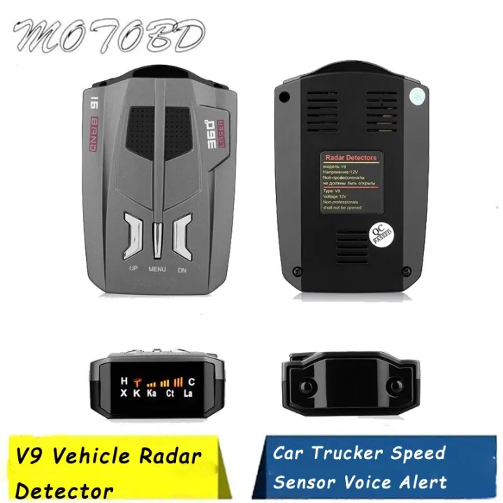Détecteur De Radar Riloer V7 - 16 Bandes - Alerte Vocale - GPS Intégré - Pour Voiture Et Camion