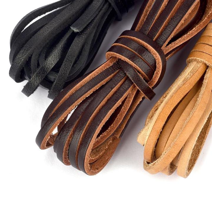 Flat Leather Cord Jewelry Making  Cow Leather Bracelet Findings