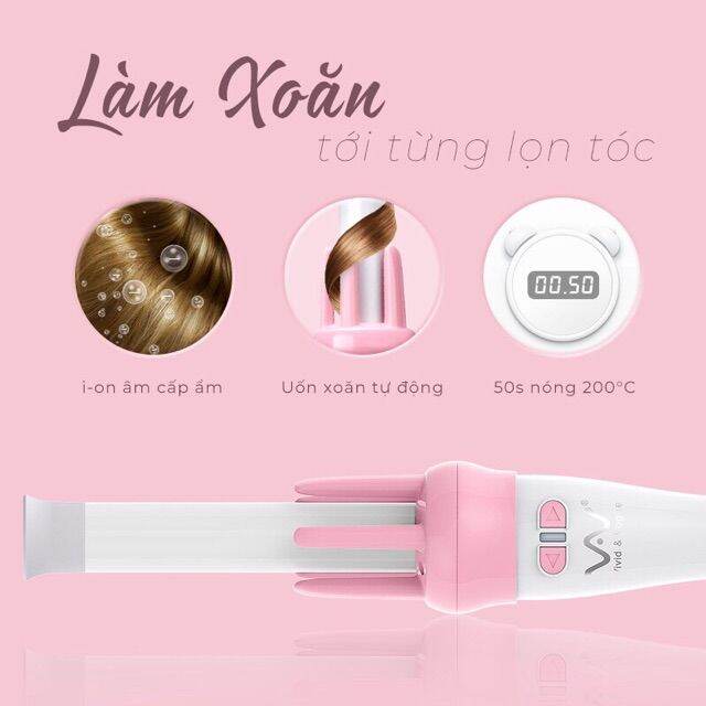 Chiếc MÁY LÀM TÓC UỐN XOĂN XOAY TỰ ĐỘNG 360 chính là cỗ máy chăm sóc tóc hoàn hảo giúp bạn tạo ra những kiểu tóc độc đáo và đẳng cấp nhất. Đầu xoay tự động ấn tượng cùng nhiều chế độ nhiệt độ linh hoạt giúp bạn có thể tạo ra nhiều kiểu tóc khác nhau chỉ trong vài phút và luôn giữ được độ bền suốt cả ngày.