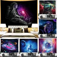 นักบินอวกาศ Tapestry Spaceman สีม่วง Galaxy Hippie Space Planet แขวนผนังสำหรับห้องนอนห้องนั่งเล่น Dorm Decor ตกแต่งห้อง Aesthetic Wall ผ้า (สามขนาดให้เลือก)