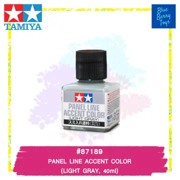 Tamiya - 87189 - Light Gray Panel Line Accent Color (40ml) - G and