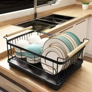 Global Phoenix 2 Tier Dish Drying Rack Cutlery Drainer Holder