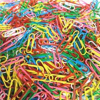 50Pcs/Bag 28MM Colored Paper Clip Bookmark Binder Blip Stationery Office Accessories Paper Clips Patchwork Clip