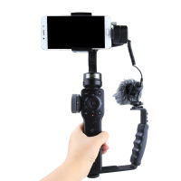 L-Shaped cket Handle Grip Mount 14 Adapter Mic Stand สำหรับ Zhiyun Smooth Q2 4สำหรับ DJI OSMO Mobile 3 Gimbal Stabilizer