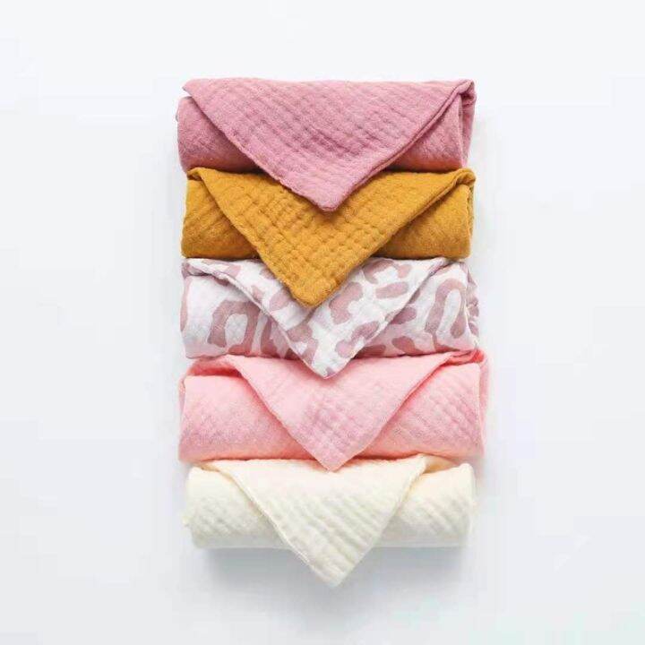 hotx-cw-5-pcs-baby-muslin-hand-face-wipes-saliva-bib-handkerchief-washcloth