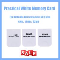 4MB/16MB/32MB Practical Memory Card White Gaming Memory Storage Cards for Nintendo Wii Gamecube GC NGC Games Accessories