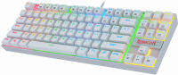 Redragon K552 Mechanical Gaming Keyboard 60% Compact 87 Key Kumara Wired Cherry MX Blue Switches Equivalent for Windows PC Gamers (RGB Backlit White)