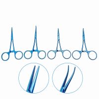 ไทเทเนียมห้ามเลือดคีมตรงโค้งยึดห้ามเลือดสำหรับจักษุวิทยาทันตกรรมคีมผ่าตัด