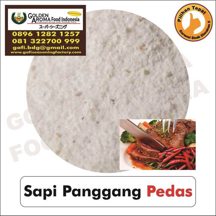 Bumbu Tabur Rasa Sapi Panggang Pedas 1 Kg Jual Bubuk Tabur Spicy Grilled Beef Seasoning Powder