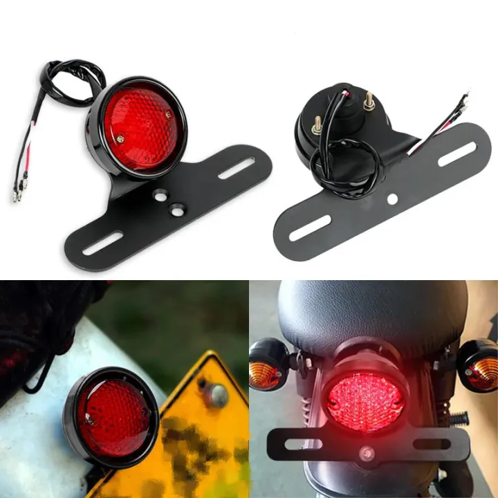 Motorcycle Led Tail Light Retro Motorcycle Stop Light Brake Lights Red