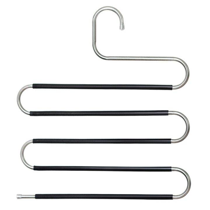 pants-hangers-non-slip-4-pack-s-shape-trousers-hangers-stainless-steel-clothes-hangers-closet-storage-organizer-for-pants-jeans-clothes-hangers-pegs