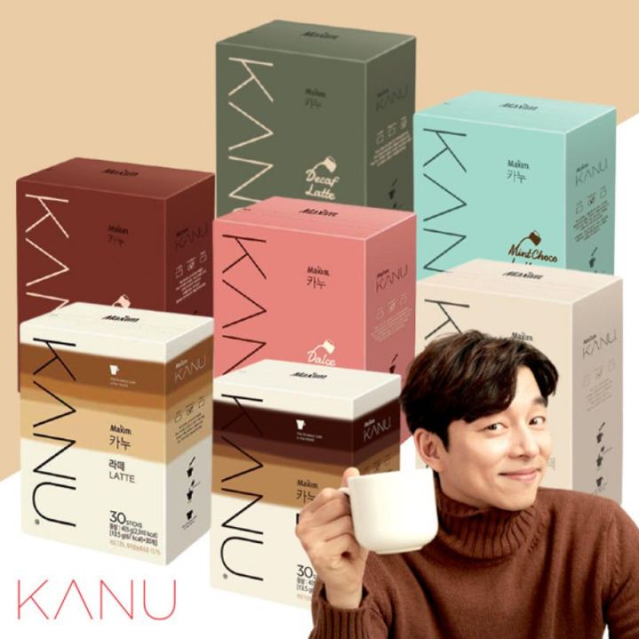 กาแฟเกาหลี-แบ่งขาย-kanu-maxim-ของแท้จากเกาหลี-100-kanu-latte-americano-cappuccino-ice-latte-mint-choco-dolce-latte-tiramisu