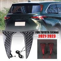 2Piece Car Rear Left Right Side Window Pillar Lamps LED Tail Brake Lights Replacement Accessories for Toyota Sienna 2021-2023