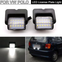 2Pcs Error Free White LED License Plate Light Number Plate Lamp For VW Polo 6N 1994 1995 1996 1997 1998 1999