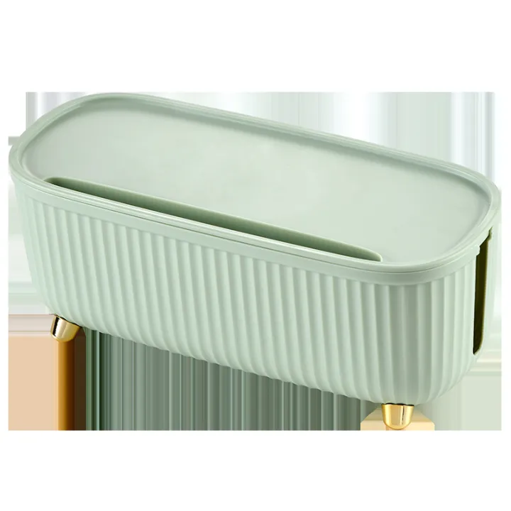 Wire storage box light luxury home finishing desktop row socket box