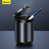 Baseus Car Ashtray LED Light Alloy Ash Tray Aluminum Cup Portable eless Auto Ashtray Flame Retardant Holder Box