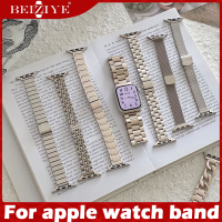 สร้อยข้อมือผู้หญิง Star Light Series For apple watch band 9 8 7 6 3 4 5 se สาย For apple watch Ultra / Ultra 2 49มม. 41มม. 45มม. 40มม. 38มม. 42มม. 44มม. นาฬิกา สมาร์ทวอทช์ สายนาฬิกา วัสดุ สแตนเลสสตีล สายนาฬิกาข้อมือสำหรับ