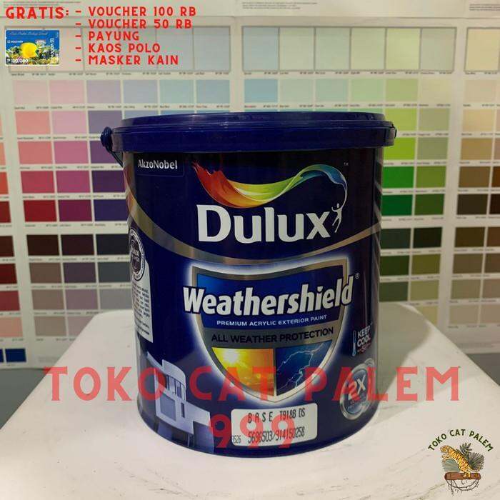 Cat Tembok Eksterior Dulux Weathershield Brilliant White 2290 2 5 L