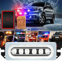 2 In 1รถ Strobe ไฟเตือนด้านข้างย่างกระพริบสลายฉุกเฉิน6LED รถบรรทุก Trailer Beacon Traffic Light สำหรับรถยนต์