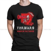 Red Skull Forward Observations Group Tshirt Harajuku Punk T Shirt Tops Homme Pure Cotton Oversized Tees Tops