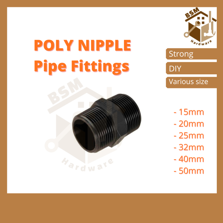 BSM Poly Pipe Fitting PVC Pipe Fitting Joint Penyambung Paip Poly ...