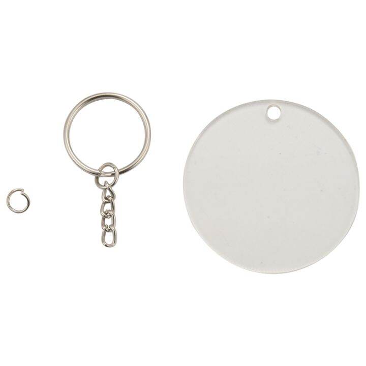 150-pcs-2-inches-acrylic-transparent-discs-and-key-chains-set-clear-blank-acrylic-discs-round-keychain-for-diy-projects