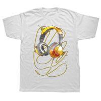 Funny Hop Dance Music Headphone T Shirts Graphic Cotton Birthday Gifts Style Tshirt