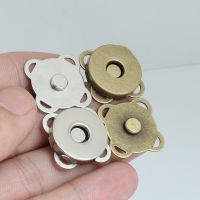 △ 5 Pairs 18mm Metal Magnetic Buttons Snap Plum Shape Purse Clasps Closure for Purse Handbag Repairing Hand Sewing Accessories