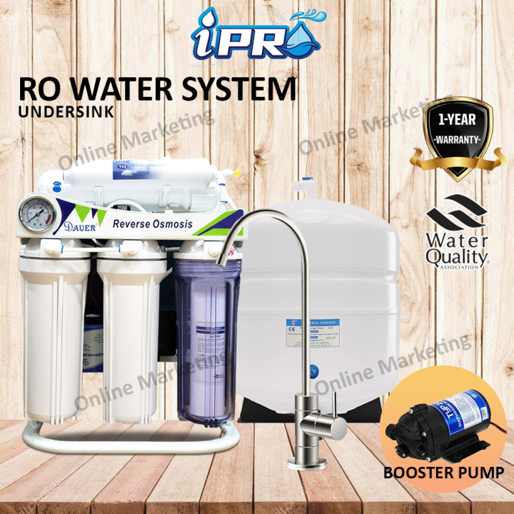 DAUER UNDERSINK REVERSE OSMOSIS RO WATER SYSTEM WITH 3.2 GALLON WATER ...