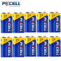 xphb22 10PcsxPKCELL 9V 6F22 Battery Super Heavy Batteries 9V Battery for radio wireless microphones Equal to 6LR61 ER9V CR9V