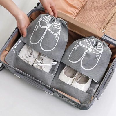 【CW】♛◆  5/10pcs Shoes Storage Dust-proof Shoe Organizer Non-woven Closet Clothing Hanging