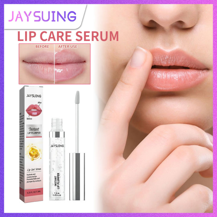 Jaysuing Instant Lip Plumper Moisturizing Reduce Fine Lines Lip Oil Plump Lip Increase Lip 