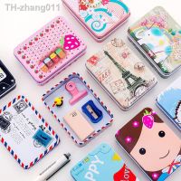 Cartoon Storage Box Organizer Jewelry Tinplate Box Candy Card Tin Storage Box Cans Coin Earrings Headphones Gift Box Case Kids