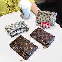 zipper coin purse female fashion clutch bag small wallet key card punches