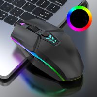 Wired Gaming Mouse 1600 DPI Optical 6 Button With RGB BackLight USB Mouse Mute Mice For Desktop Laptop Computer Gamer Mouse