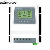 KKmoon เครื่องควบคุมพลังงานแบบอัจฉริยะ,เครื่องควบคุมพลังงานแบบคู่16KW 80A สวิตช์ถ่ายโอนอัตโนมัติ ATS สำหรับระบบลมโซลาร์เซลล์ออฟกริดสลับระหว่าง12/24/48V 110/220V แอปรีโมทคอนโทรลสนับสนุน