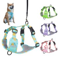 New Pet Reflective Dog Harness No Pull Adjustable Small Meduim Large Dogs Walking Running Vest French Bulldog Labrador Harness