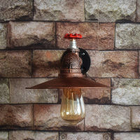 Retro Light Loft Industrial Iron Rust Wall Lights Vintage E27 LED Sconce Wall Lamps For Living Room Bedroom Bar Decor