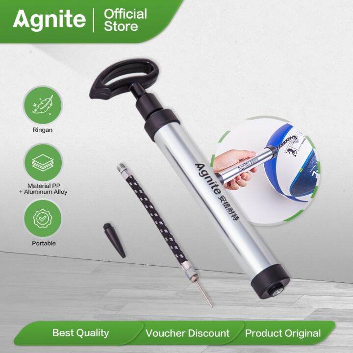 AGNITE Basketball Pump Portable Ball Pump for Basketball, Football