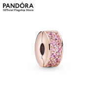 Pandora Rose Pink Pavé Clip Charm เครื่องประดับ   คลิปชาร์ม ชาร์มสีโรสโกลด์ สีโรสโกลด์ ชาร์มโรสโกลด์ โรสโกลด์ ชาร์มสร้อยข้อมือ ชาร์มแพนดอร่า แพนดอร่า