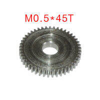 2ชิ้น M0.5 * 45T เกียร์มอเตอร์เกียร์โลหะสำหรับมอเตอร์ Hobbing