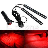 New Red 2X12 LED Car Interior Footwell Floor Decor Atmosphere Light Neon Strips