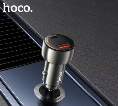 HOCO Z50 Car charger จอแสดงผลแบบ LED  48W PD30W+QC3.0 หัวชาร์จในรถยนต์ 2พอร์ตชาร์จแบบ USB และ Type-C ของแท้ ส่งไว