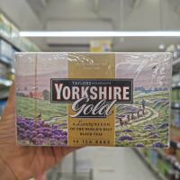 Taylors of Harrogate Yorkshire Tea -​ Gold เทย์เลอร์ส ออฟ แฮร์โรเกต ยอร์คเชียร์ โกล์ด ที (ชาดำชนิดซอง) 125 กรัม (บรรจุ40 ถุง)