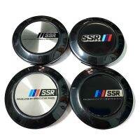 Style 4pc 76.5MM/72MM SSR Car Wheel Centre Cap Black Chrome Cap Modified Sports Wheel Hub Cap Cover Fit for SSR Wheel