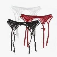 【YD】 Bow Garters French Anti-skid Silk Stockings Transparent Adjustable