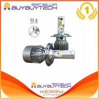 Buybuytech H4 COB LED Car Headlight Bulb Hi-Lo Beam 72W 7200LM 6000K Auto Headlamp 9v-36v