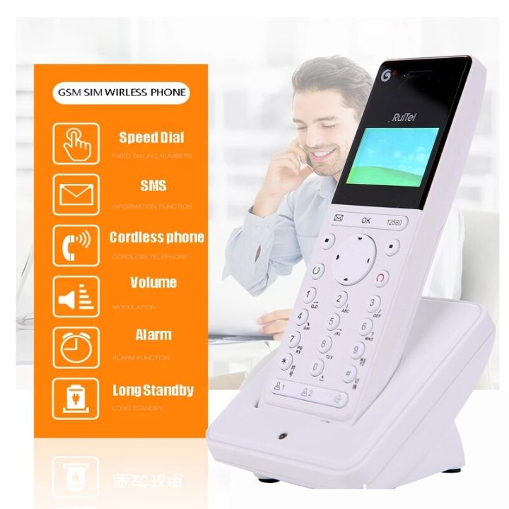 gsm-800-900-1800-1900-ซิมการ์ด-sms-พร้อมไฟแบ็คไลท์-โทรศัพท์พื้นฐานที่บ้าน-ผู้สูงอายุ-สำนักงาน-สีขาว