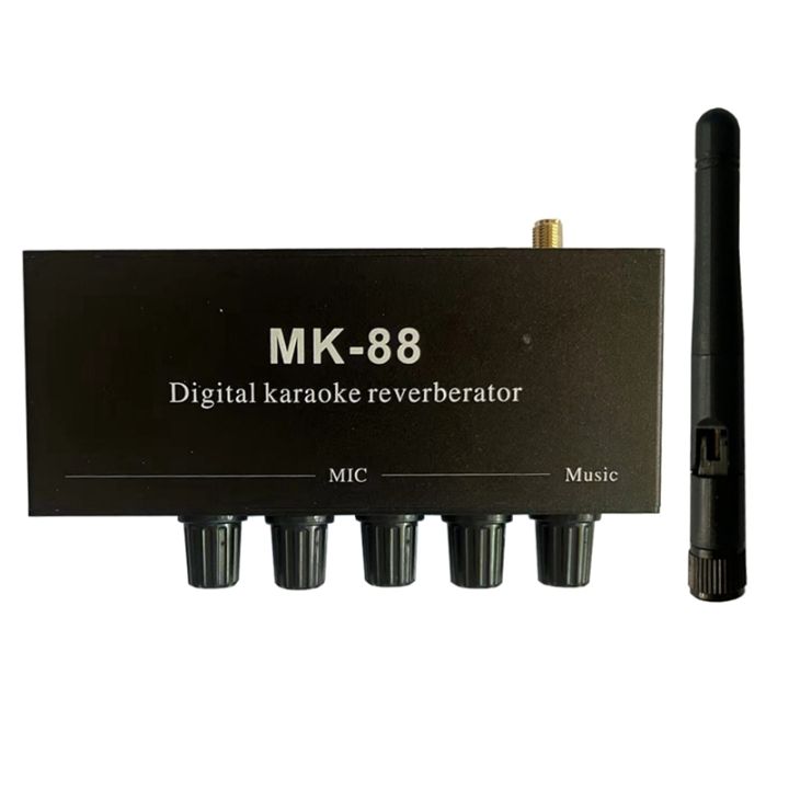 mk-88-bluetooth-coaxial-decoder-audio-amplifier-mixing-board-digital-karaoke-reverberator-stereo-preamplifier-audio-amplifier-mixing-board-with-dc-12v-power-adapter