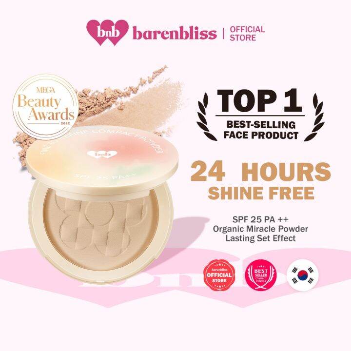 barenbliss BNB Korean Bloomatte Fine to Refine Compact Powder [24H oil ...